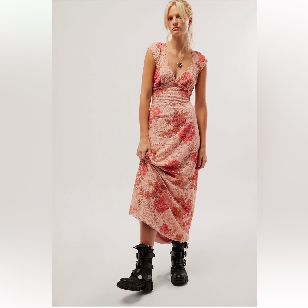 Free People Butterfly Babe Lace Maxi Dress